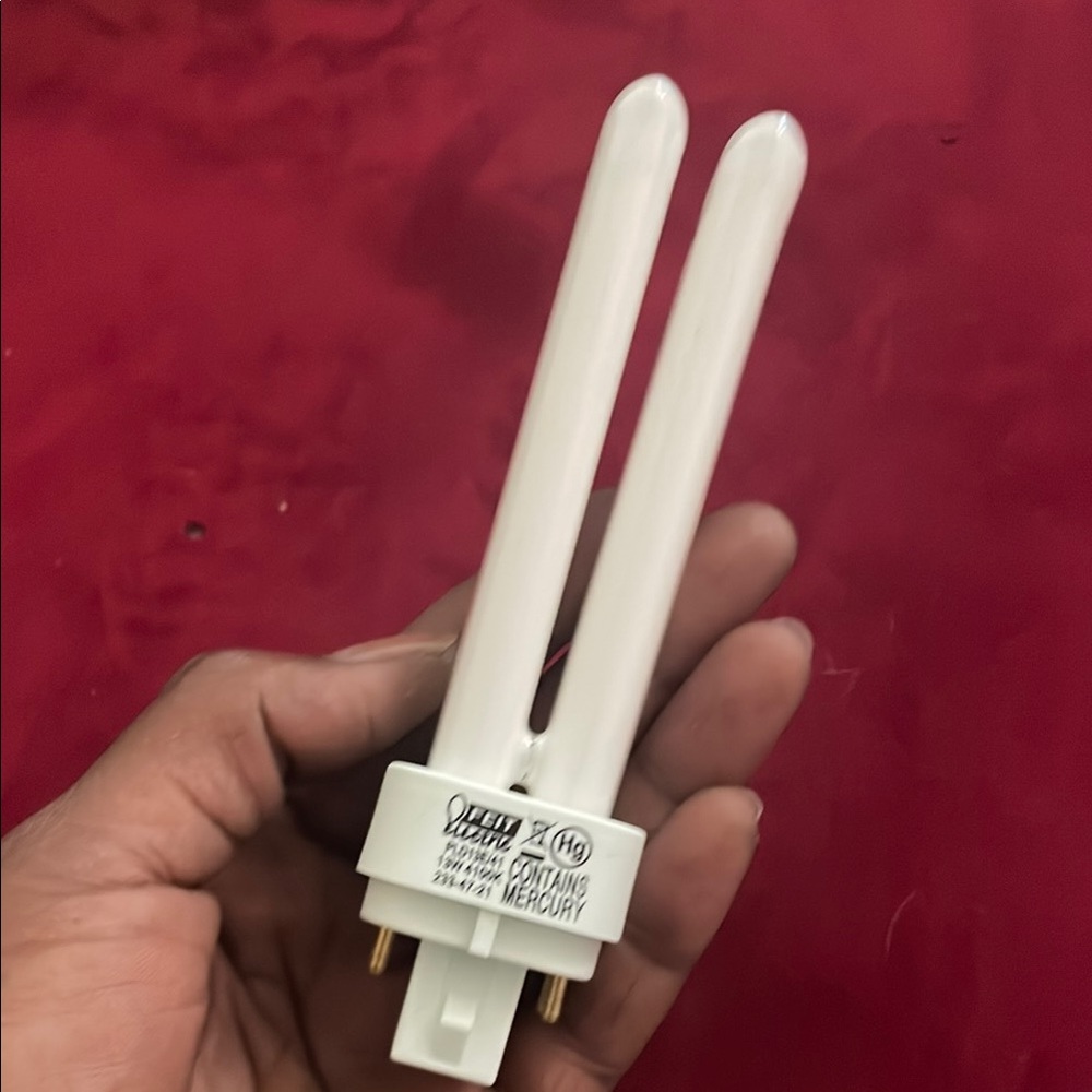 White Double Tube Light Bulb